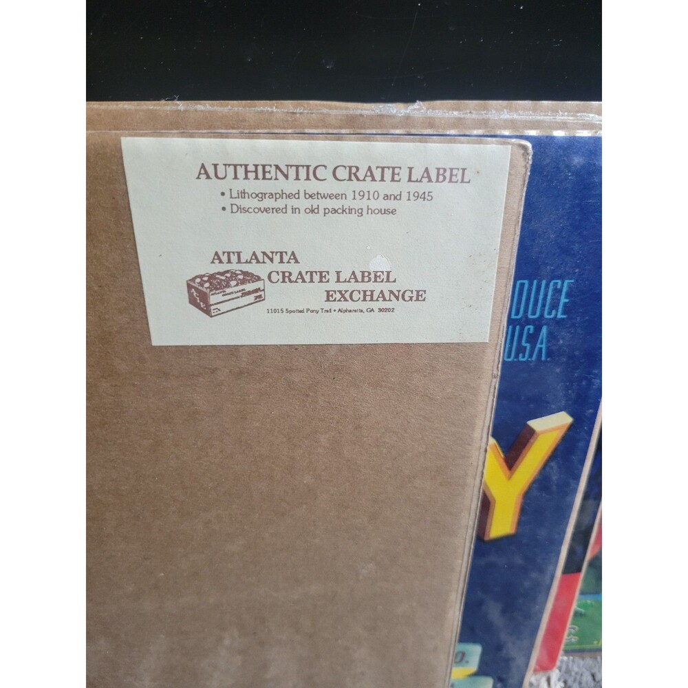 JERRY Atlanta Crate label Litho between 1910-1945 - Picture 2 of 3